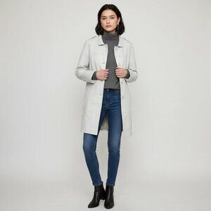 Danier Xlarge Womens Perforated Leather Long Jacket CN